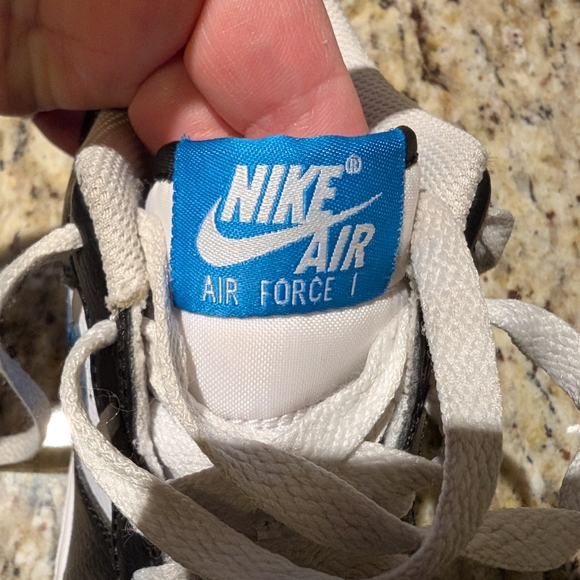 Nike Air Force Low GS Black Light Photo Blue Size 4Y - Picture 8 of 10